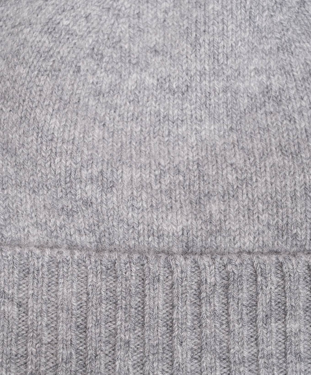 Allude Сіра шапка з кашеміру з відворотом 26511245 зображення 4