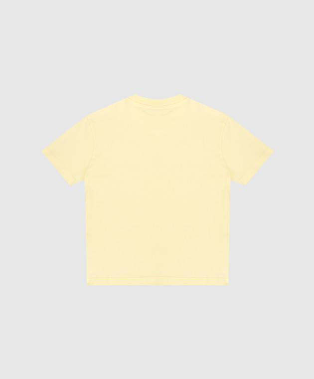 Palm Angels Дитяча жовта футболка з принтом PGAA002S26JER002 зображення 2