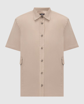 Peserico Бежева сорочка з короткими рукавами R5605600029