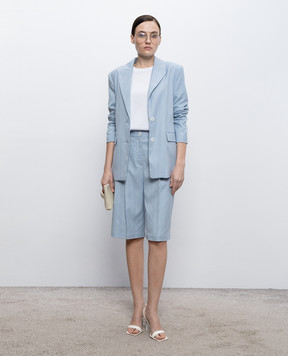 Twinset Голубой жакет в полоску 261AP2170