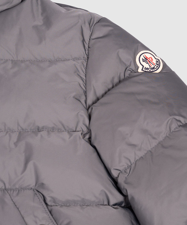 Moncler ENFANT Детский серый пуховик Xhante L29541A0003353A5E изображение 3