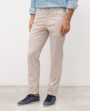 Brunello Cucinelli Бежеві штани з логотипом M289LI1780