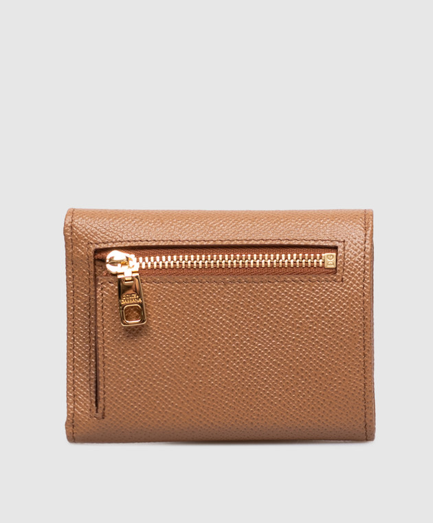 Dolce&Gabbana Коричневе шкіряне портмоне Dauphine BI0770A1001 зображення 2