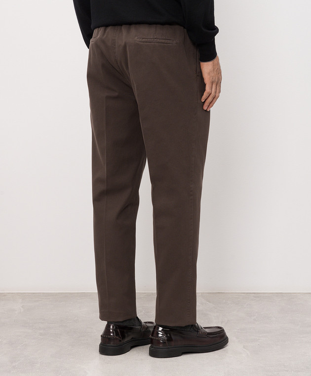 Brunello Cucinelli Коричневі штани з бавовни M252UE1710 зображення 4
