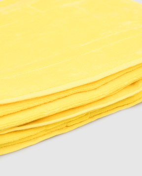 Vilebrequin Желтое махровое пляжное полотенце с логотипом SANC1200