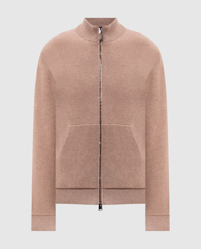Canali Бежевий кардиган з вовною та кашеміром MK02487C1245