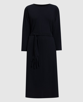 Maison Margiela MM6 Чорна сукня міді з поясом S52DG0033M20178