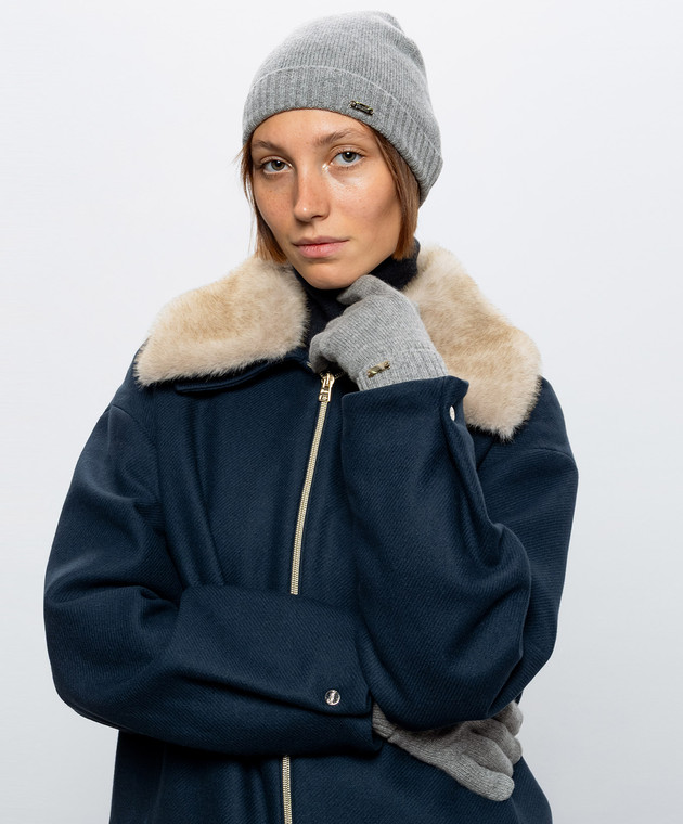 Herno Серые перчатки из кашемира GUA00004D71047 изображение 2