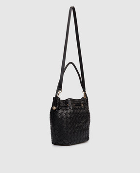 Twinset Чорна сумка з плетінням 261TB7302