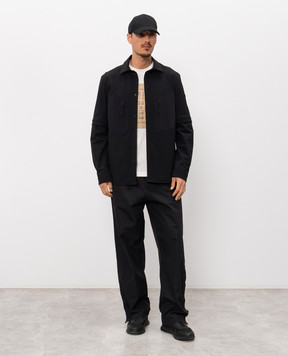 Moncler Чорна вітровка зі знімними рукавами L10912F0000759974