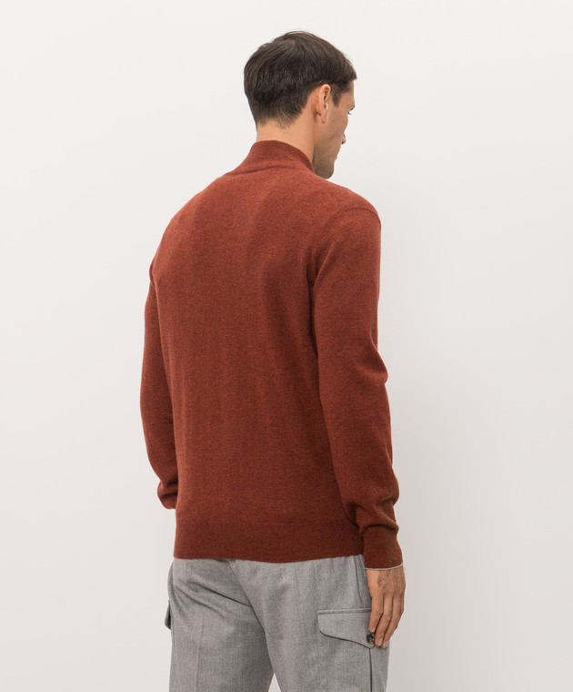Brunello Cucinelli Терракотовый кардиган из кашемира M2200106 изображение 4