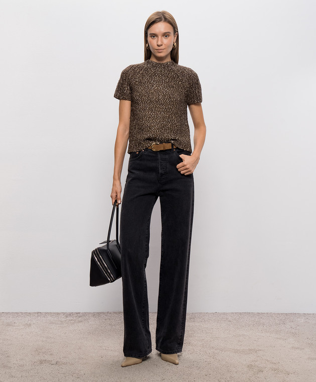 3.1 Phillip Lim Коричневый топ с шерстью F26170634MWB изображение 2