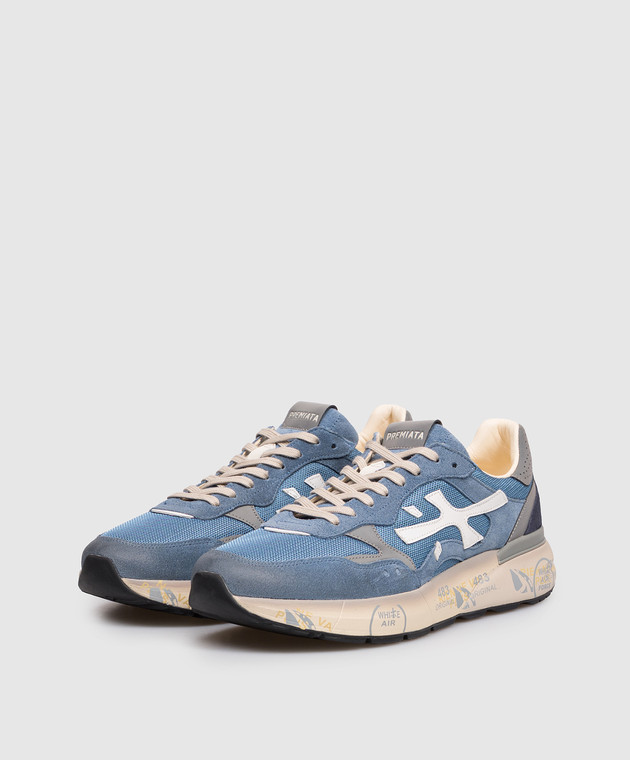 Premiata Сині комбіновані кросівки MICK MICK01 зображення 2