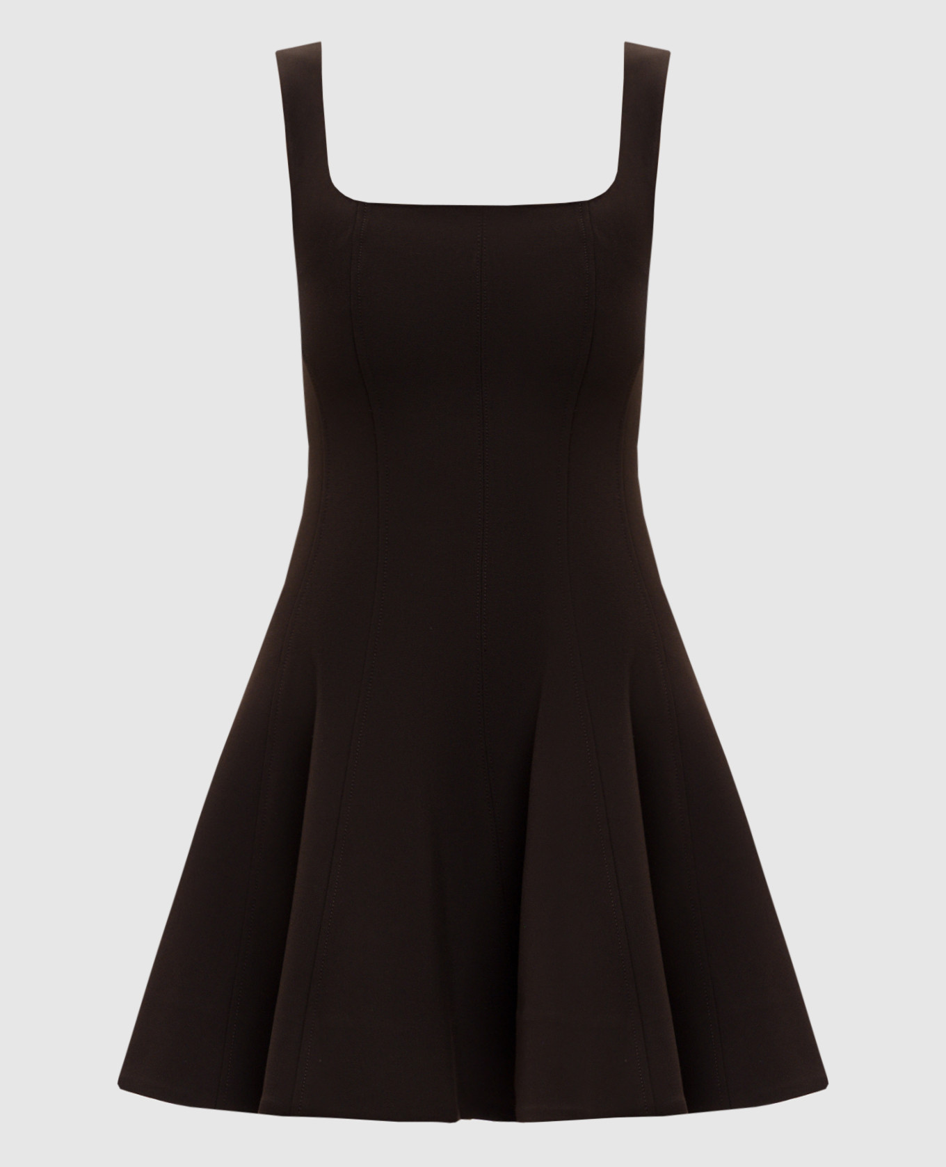 Коричневое платье мини Bronte