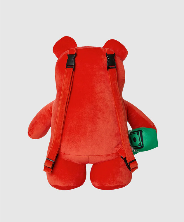 Sprayground Дитячий червоний велюровий рюкзак THE GUMBALL MONEYBEAR 910B7339NSZ зображення 3