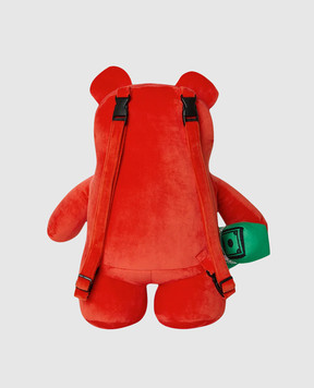 Sprayground Детский красный велюровый рюкзак THE GUMBALL MONEYBEAR 910B7339NSZ