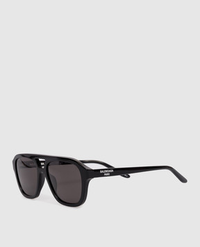 Balenciaga Черные солнцезащитные очки Daily с логотипом 870674T0039