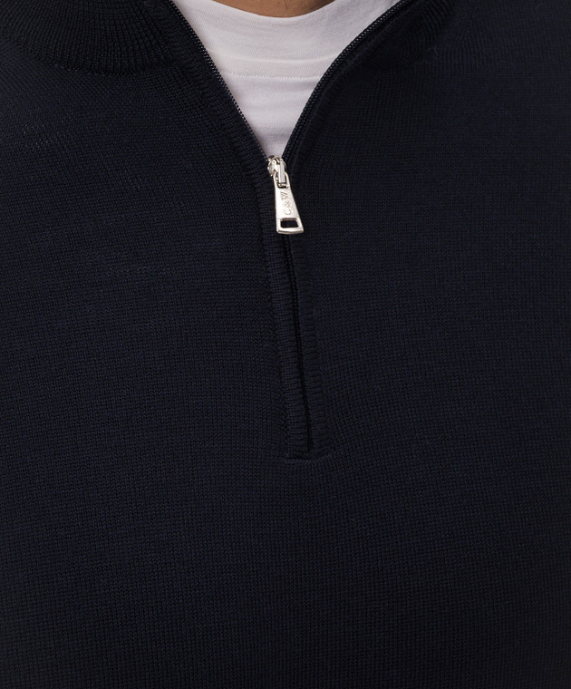 Cashmere&Whiskey Синій джемпер 77397 зображення 5
