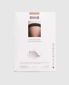 Wolford Бежеві панчохи INDIVIDUAL 10 den 21663