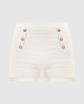 Twinset Бежевые шорты с логотипом 261TP3075