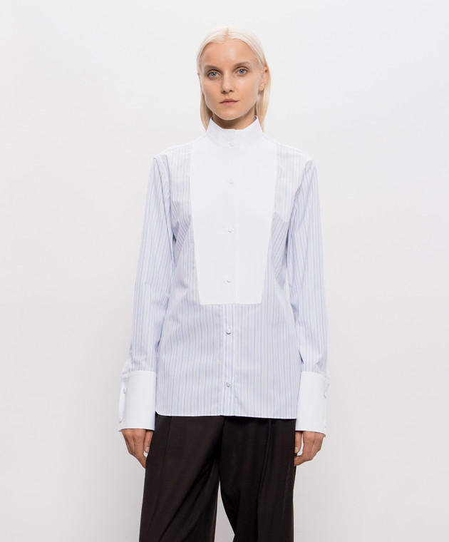 Tom Ford Голубая рубашка в полоску CA3344FAX1808 изображение 3