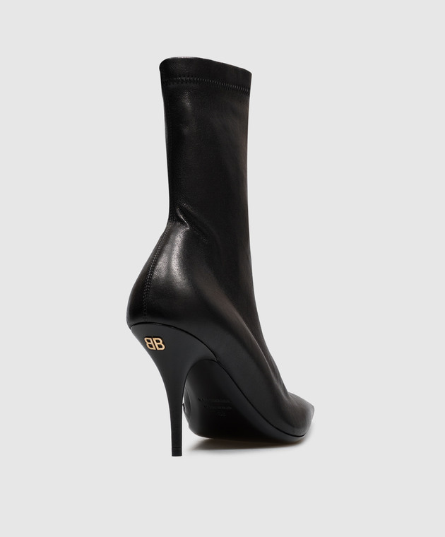 Balenciaga Чорні шкіряні ботильйони Avenue 853387WB1S1 зображення 3