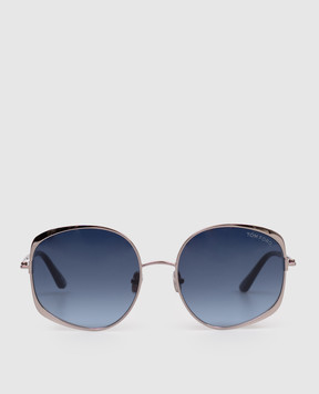 Tom Ford Сріблясті сонцезахисні окуляри ABBEY FT1349