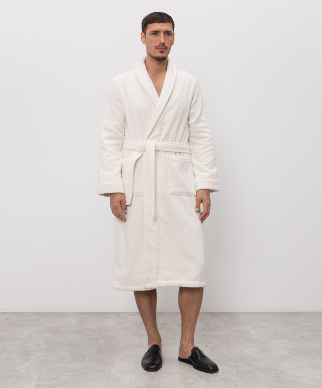 L'Appartement Махровый халат CHICAGO цвета айвори CHICAGOBATHROBE изображение 3