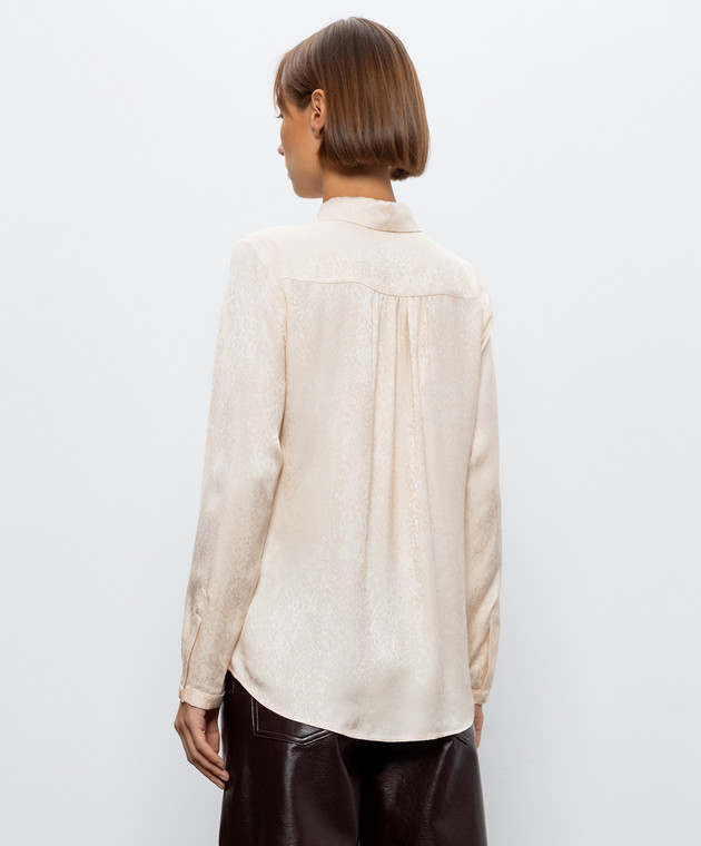 Momoni Бежевая блуза Meudon MOSH00416MO изображение 4