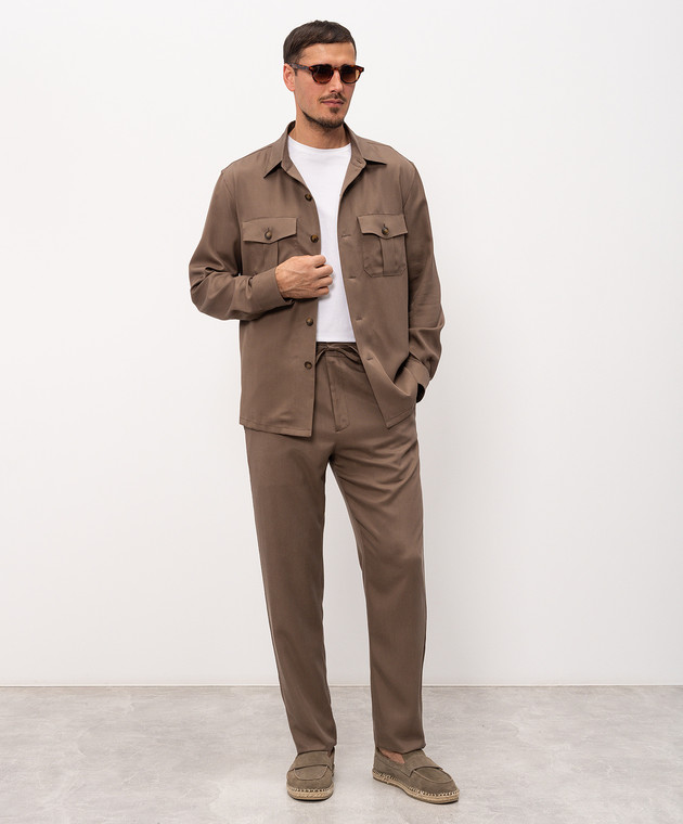 Canali Коричнева сорочка AE0557431019 зображення 2