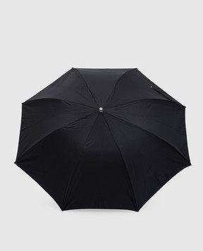 Pasotti Черный складной зонтик Silver Tiger OMITUO64SRASO67681
