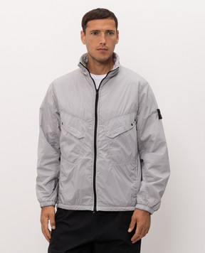 Stone Island Голубая куртка с патчем логотипа L2S15Q100021S0474