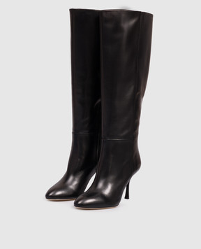 Stuart Weitzman Черные кожаные сапоги MADISON SO505