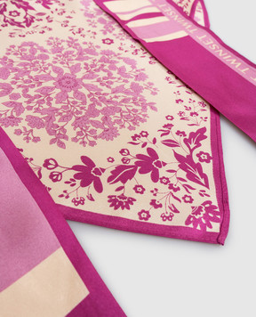 Twinset Рожевий бактус із шовку в квітковий принт 261TO5150