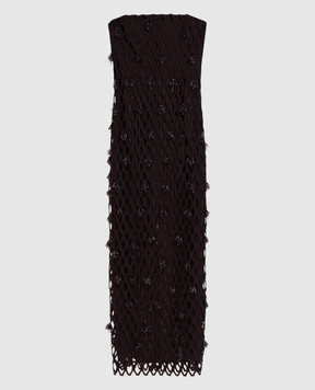 Simkhai Коричневое платье Iridessa с пайетками 1261218LG