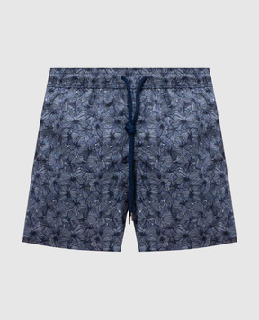 Pini Parma Сині шорти для плавання в принт 6059471