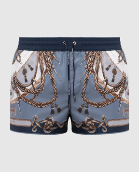 Dolce&Gabbana Шорты для плавания в брендовый принт M4E48TON0CG