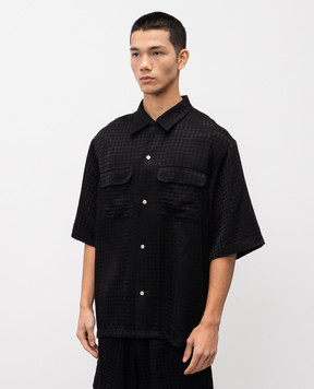 AMIRI Черная рубашка в монограммы шаблон AMSTCA1070