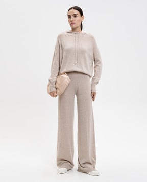 Allude Бежеві штани з вовни та кашеміру 25517706