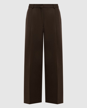 Toteme Коричневые брюки с шерстью 251WRB0254FB0061