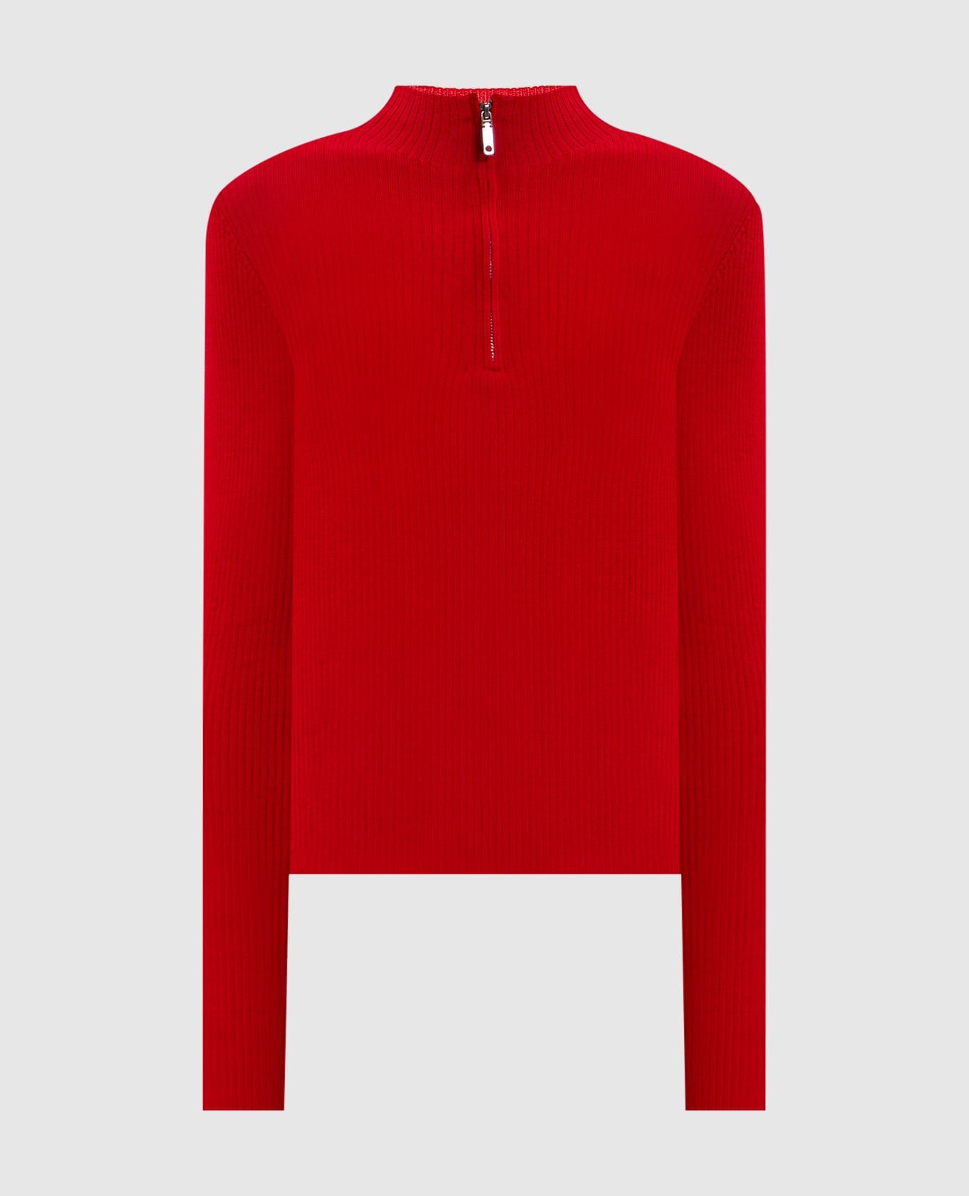 Красный джемпер из шерсти с логотипом