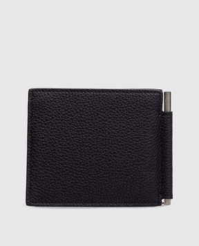 Tom Ford Черный кожаный картхолдер с логотипом Y0231LCL158S