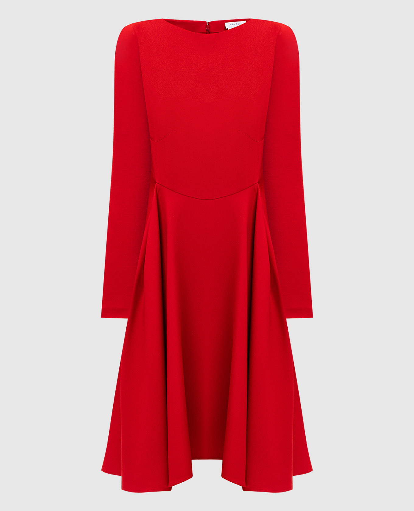 

Красное платье из шерсти и шелка, Красный, Повседневные платья