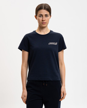 Moncler Синя футболка з логотипом L10938C0000189AUG