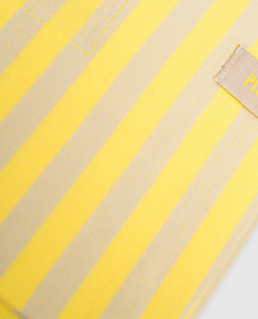 New Edition Жовта скатертина Stripes з логотипом 51035068