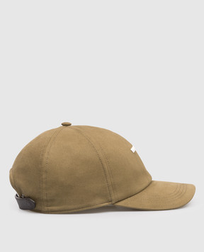 Tom Ford Кепка кольору хакі з монограмою MH005TCN061G