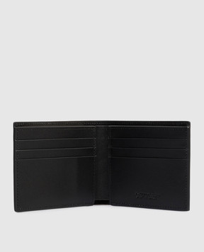 Off-White Черный кожаный портмоне с принтом логотипа OMNC085C99LEA001