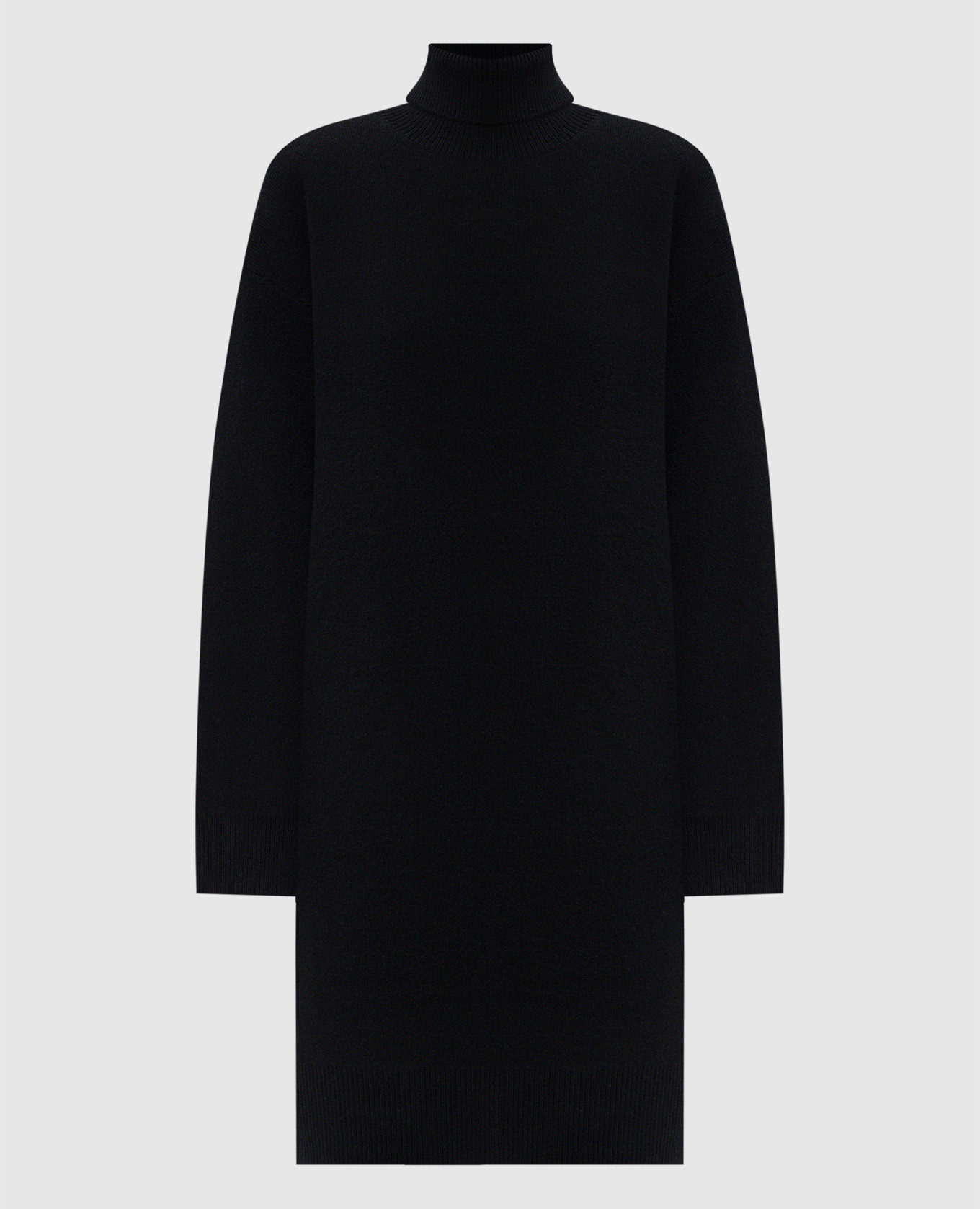 

Черное платье из шерсти и кашемира, Черный, Повседневные платья