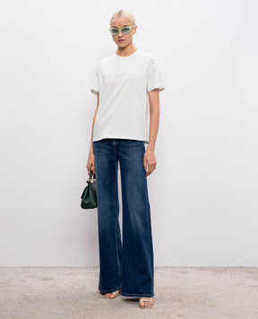 Twinset Зелена футболка з вишивкою 261TP2343