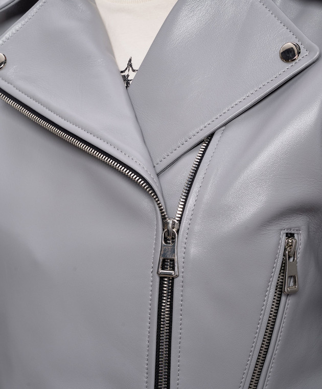 Babe Pay Pls Сіра шкіряна косуха 2516GRAND зображення 5